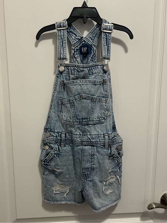 GAP Other - GAP Kids Light Wash Denim Short Overalls